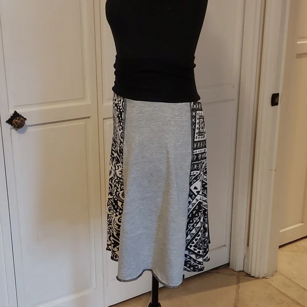 Hippie Patchwork Skirt Short Bohemian Style A line  Size S Multi Color